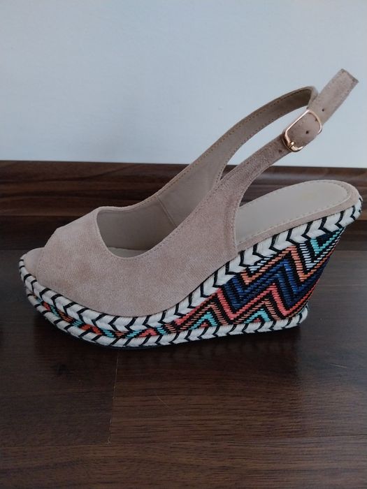 Sandale Temu, culoare caisa, noi.