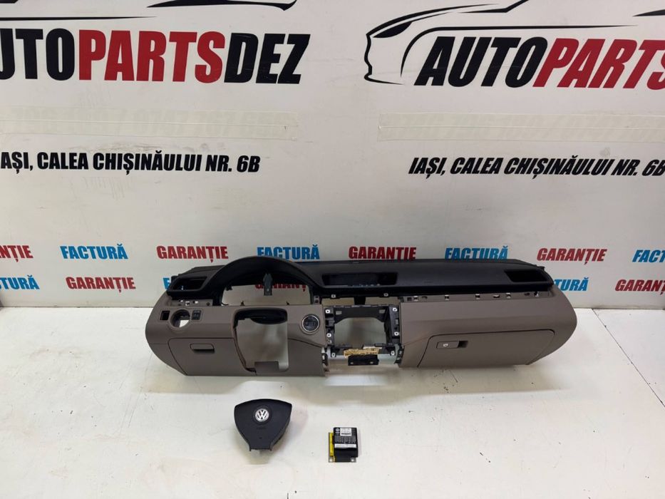 Planșa bord airbag șofer pasager calculator airbag-uri VW Passat B6