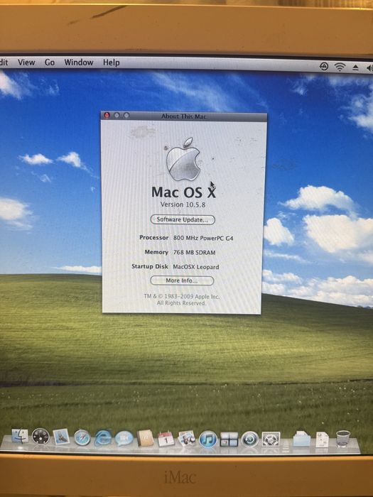 iMac G4 (2002) MacOs X 10.5 Leopard