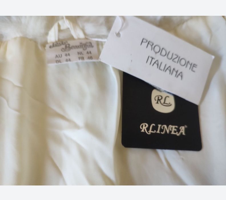 HAINĂ de blană ecologică,made in Italy.Noua.