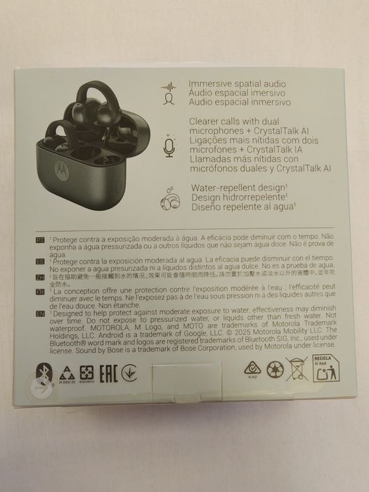 Casti bluetooth stereo Moto Buds Loop, True Wireless, Sound by Bose