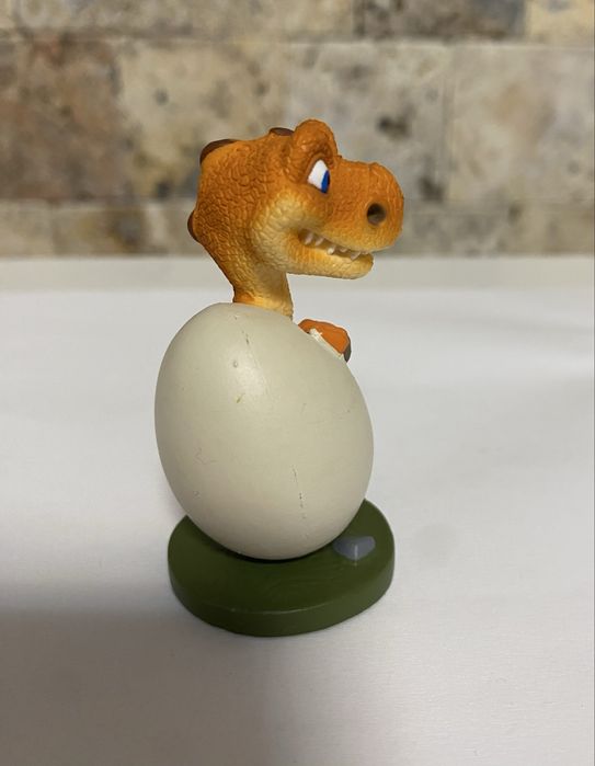 Figurina rară Ice Age 2-3 2009 Fox Baby Dino în ou