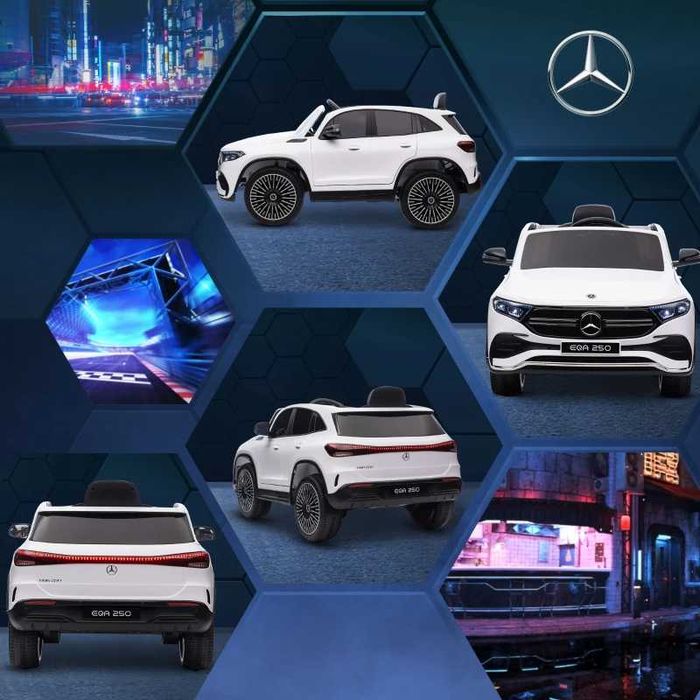 Електрическа детска количка HOMCOM, лицензирана за Mercedes-Benz EQA