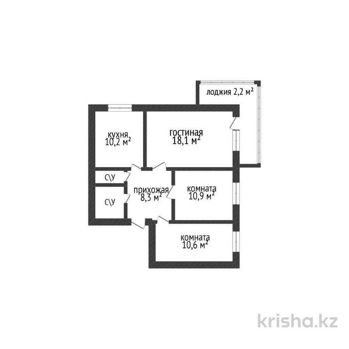 Продажа 3-комнатной квартиры кск