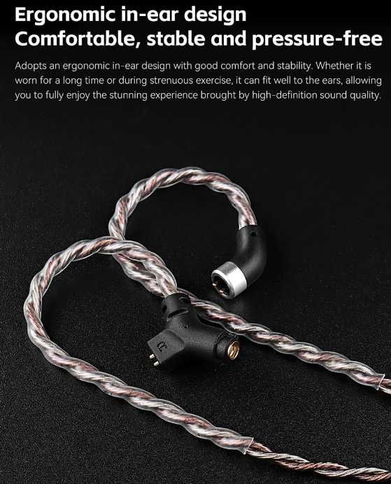 Кабель TRN RedChain Plus Gramr 3,5 с съемным микрофоном  1.2м и 2м KZ