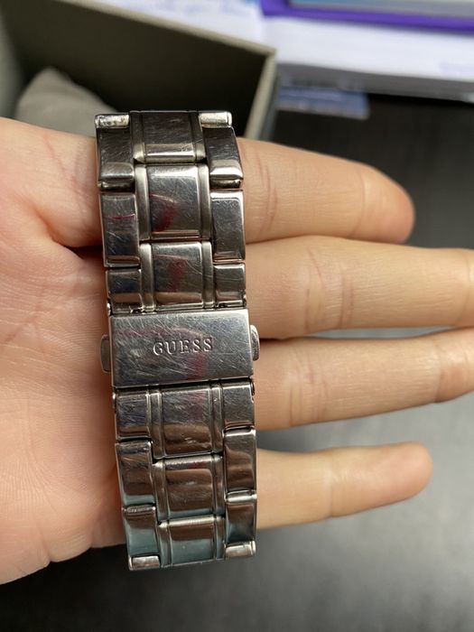 Ceas guess usa bratara argintie
