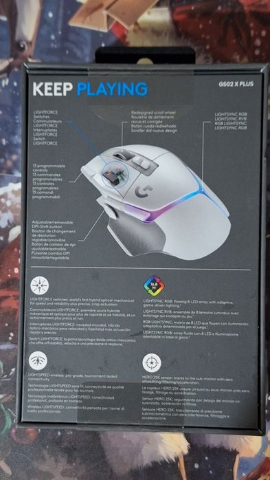 Mouse G502 X Plus LOGITECH white