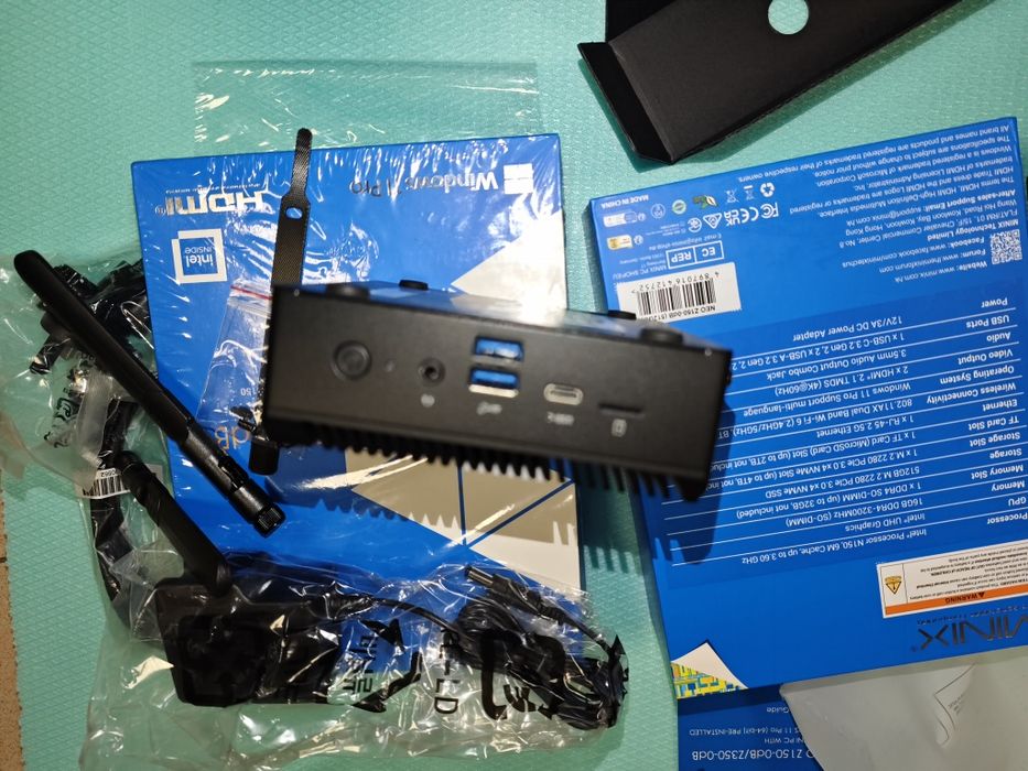 Чисто нов мини компютър MINIX Z150-0dB Безвентилаторен мини компютър с