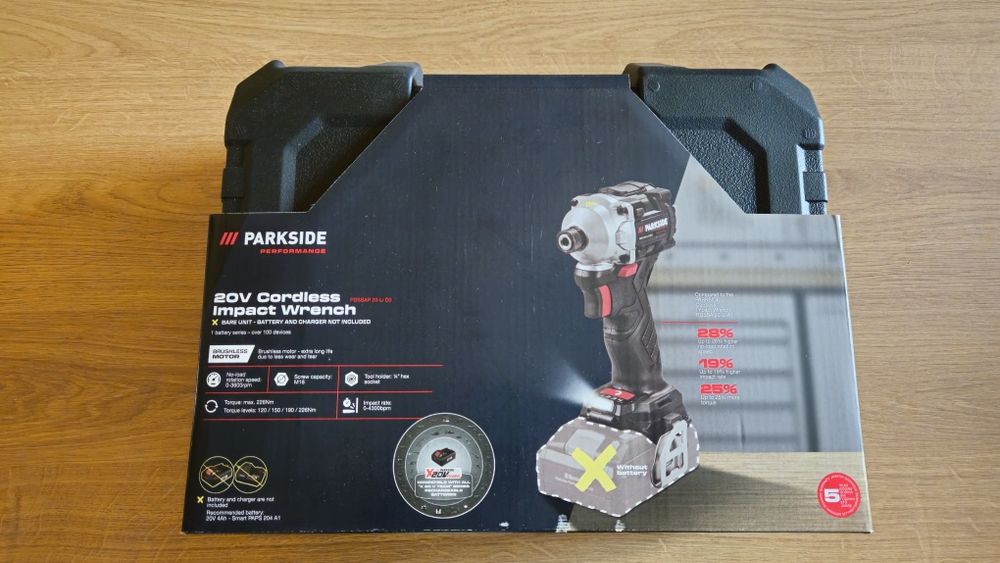 Masina (pistol) de insurubat cu impact Parkside Performance