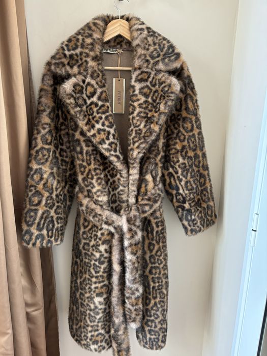 Палто - леопардов принт ново