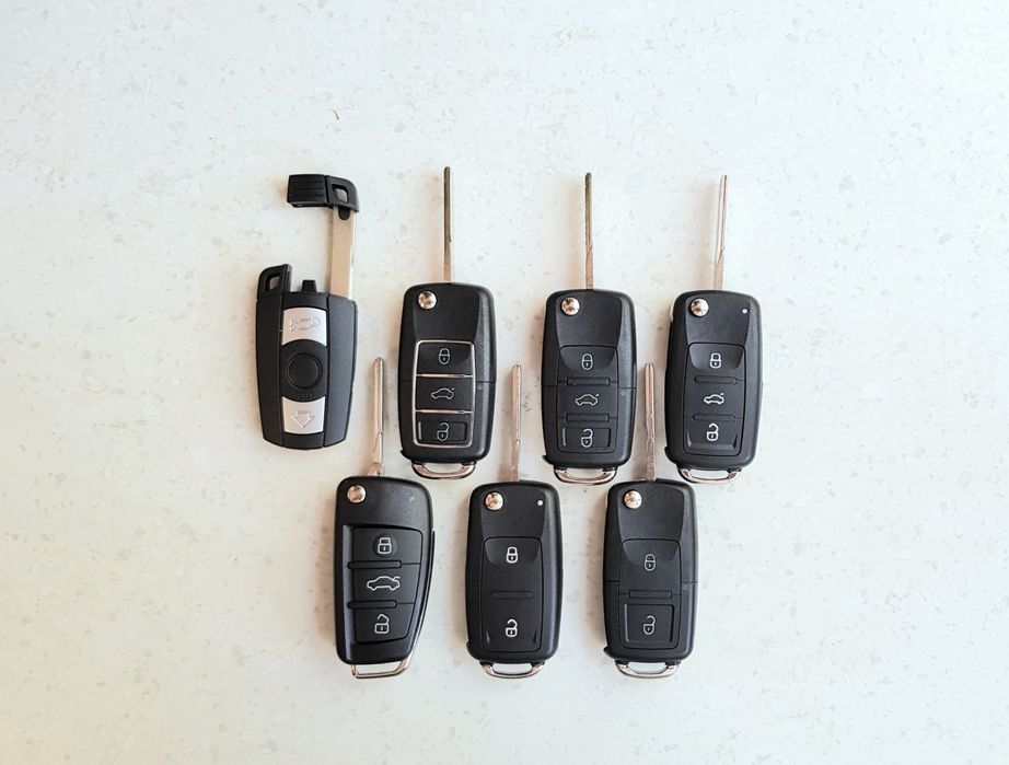 Carcasa Cheie Audi Bmw Seat Skoda Volkswagen Vw Opel logo inclus