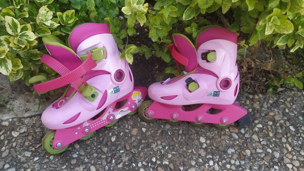 Розови ролери за момичета, размер 30-32