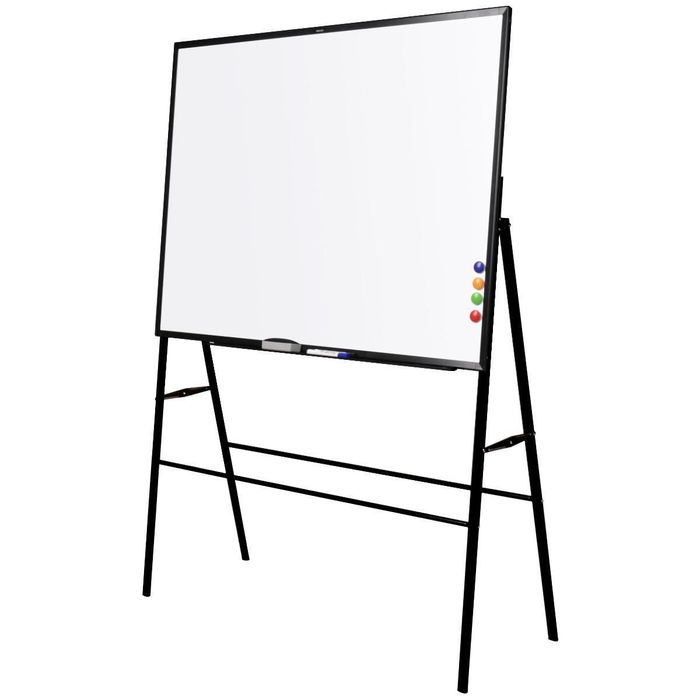 Доска маркерная магнитная DELI с подставкой перечисление есть