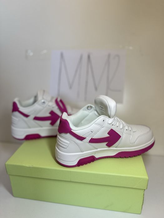Adidasi Off-White Out Of Office 'White Fuchsia'  Lace-Up Sneakers