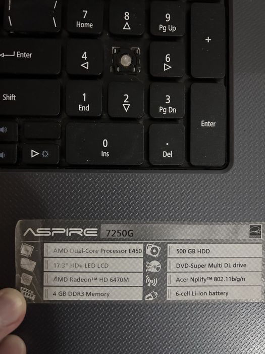 ноутбук Acer Aspire 7250G