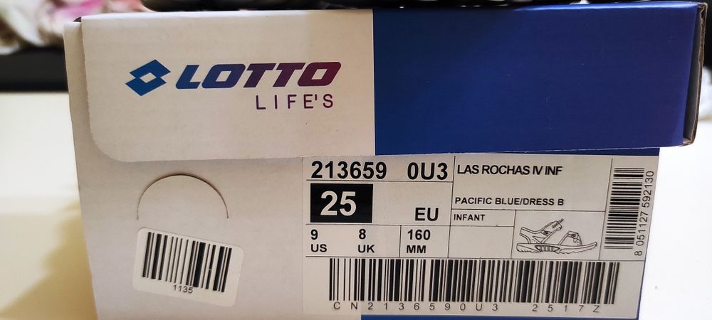 Детски сандали  Lotto, 25 номер