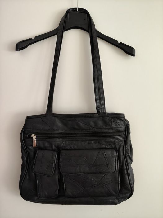 Poseta piele neagra