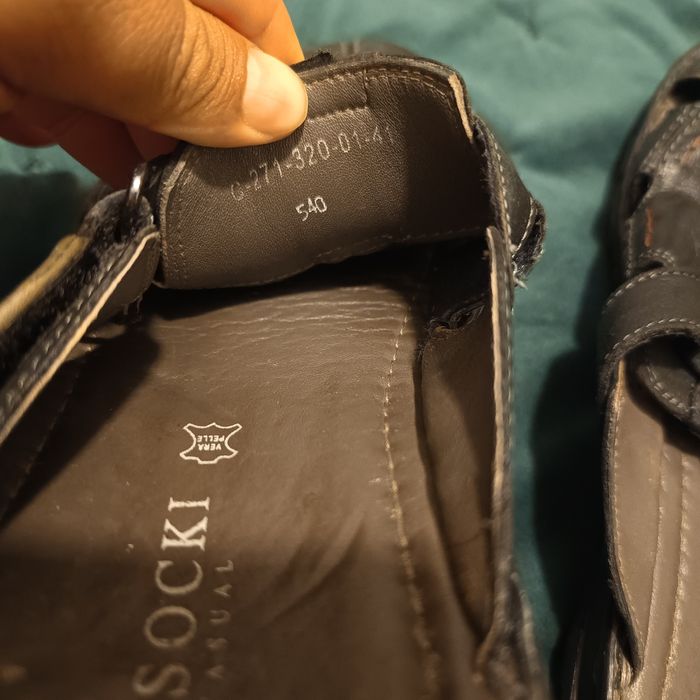 Papuci casual de piele naturala La shocki 41