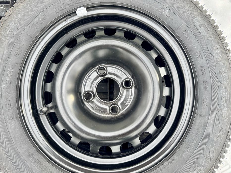 ЧИСТО НОВА Резервна гума+джанта 14цола 4x100+Авариен комплект за Opel