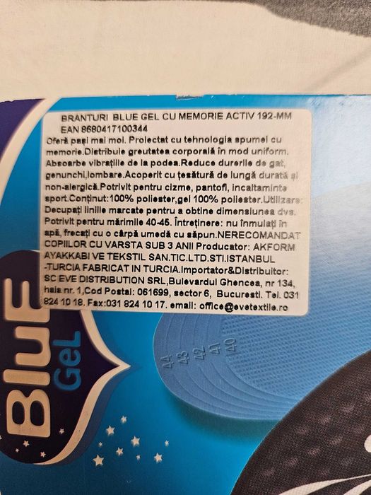 noi-branturi cu spuma de memorie 40-45