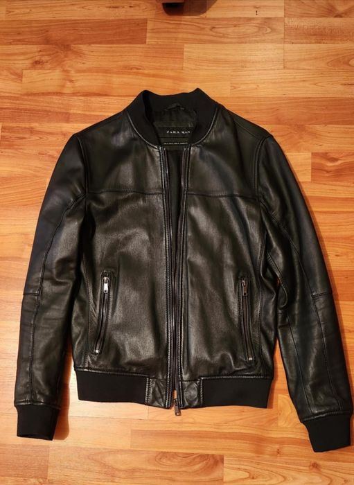 Geaca Zara piele naturală bomber