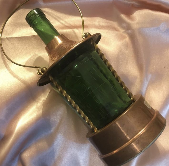 Sticla muzicala, cu suport din cupru