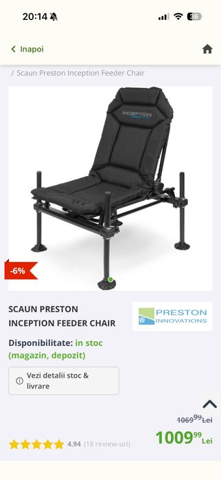 Scaun feeder prestone ineception tava matrix