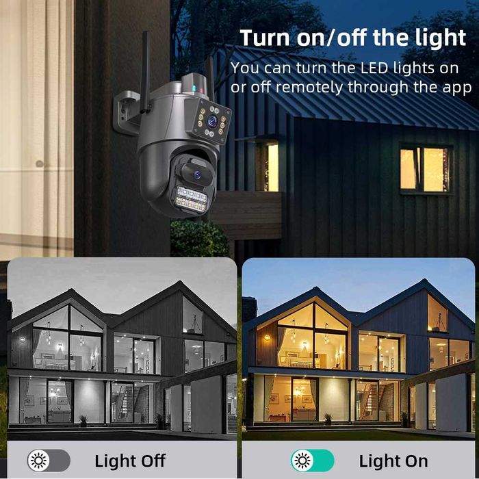 6 MP Двойна IP камера WiFi iCSee безжична проследяване
