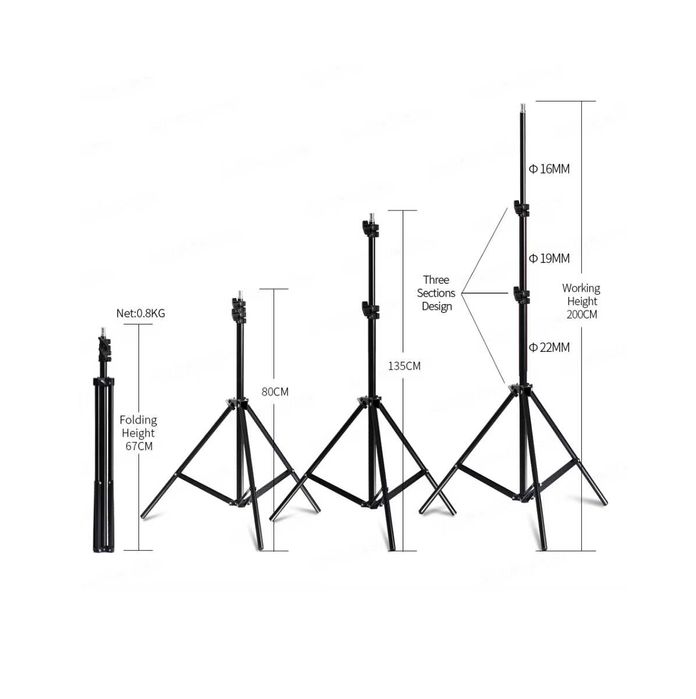 К-кт за осветление , софтбокс 3 бр. + 1 бр подвижно рамо / буум арм
