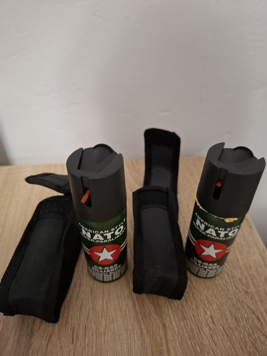 Set 2 x Spray NATO Paralizant cu Piper,60 ml +Husa Cadou
