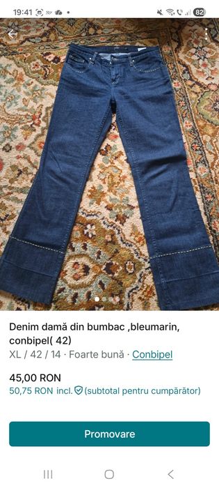 Pantalon damă cu aspect de piele, NOU! Only( 38/ 40)