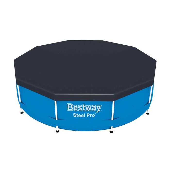 Prelata Acoperire Piscina Rotunda Cadru Metalic 366cm LivratGRATUIT