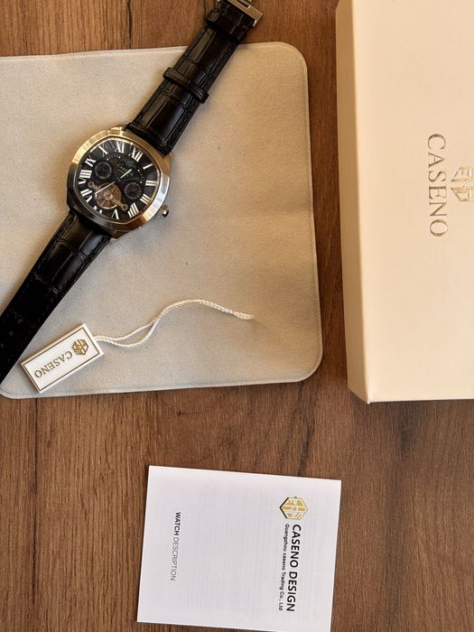 Чисто Нов Мъжки Автоматечен Часовник CASENO 3789FP