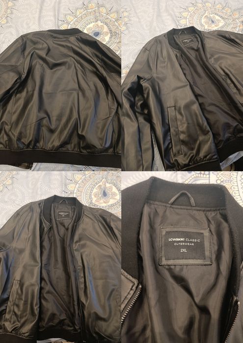 Geacă imitație piele LC Waikiki, mărime XXL, negru.