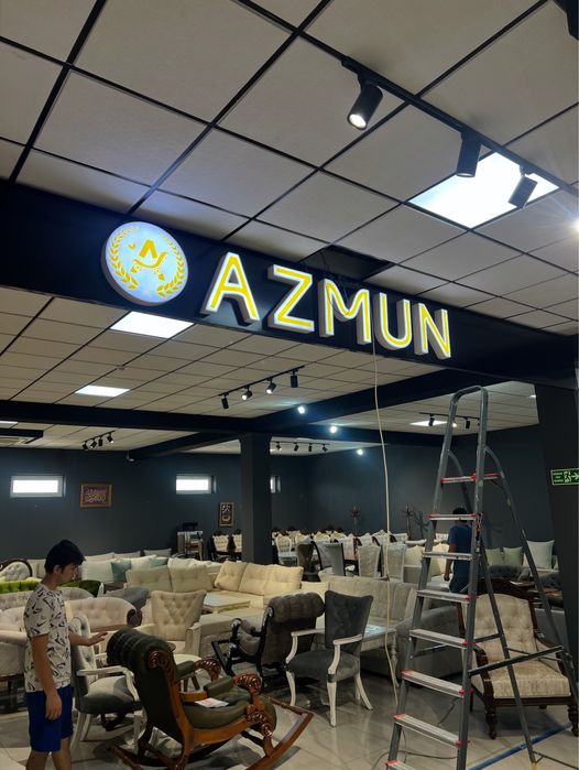 Reklama xizmati bukva baner Реклама буква банер