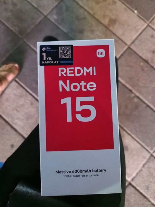 Redmi Not 15 8/256 Yengi Kar dok bor