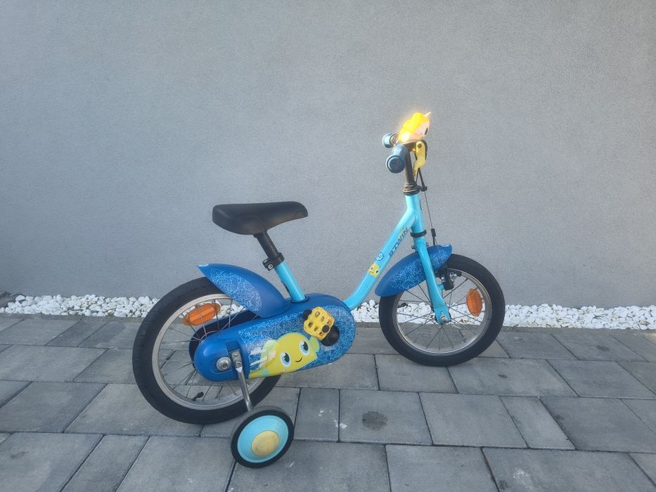 Bicicleta copii 14 B-Twin cu roti ajutatoare