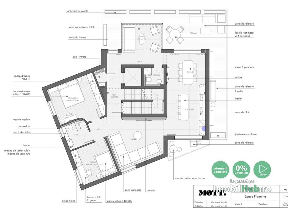 Penthouse ,Imobil Nou cu CF, zona Andrei Muresanu / Buna Ziua — fotografia 3