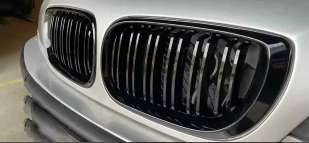 Grile Negre Duble LUCIOASE E46 FACELIFT,E46Coupe/Cabrio