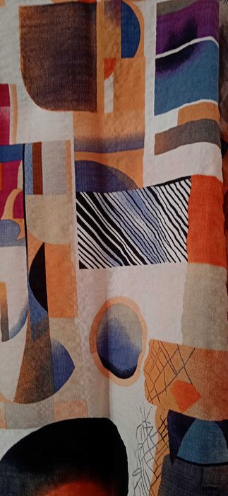 Блузка рубашка геометрический абстрактный рисунок