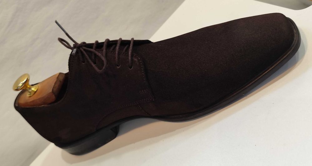 Pantofi derby 42 42.5 plain toe Vagabond NOI piele naturala moale