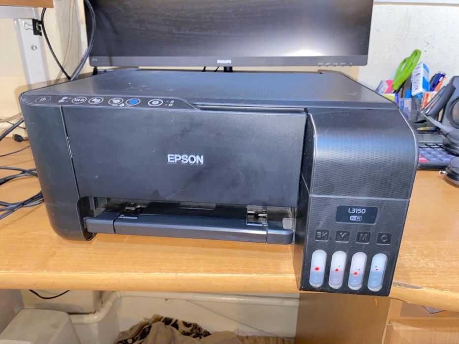 МФУ Epson L3150 струйный с WiFi подключением