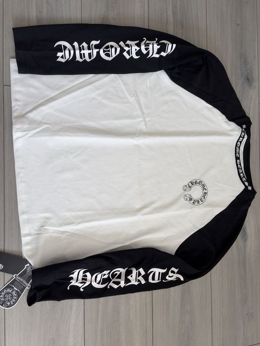 bluza Chrome Hearts alb-neagra