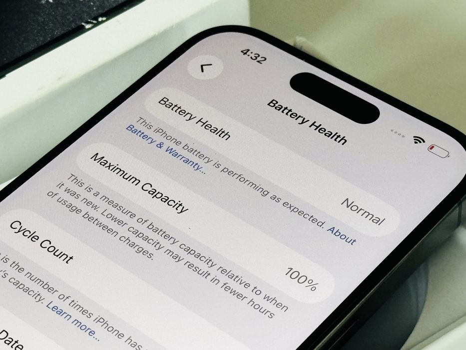 Iphone 15 Pro 128GB Black Titanium 100% Батерия! Гаранция 6 месеца