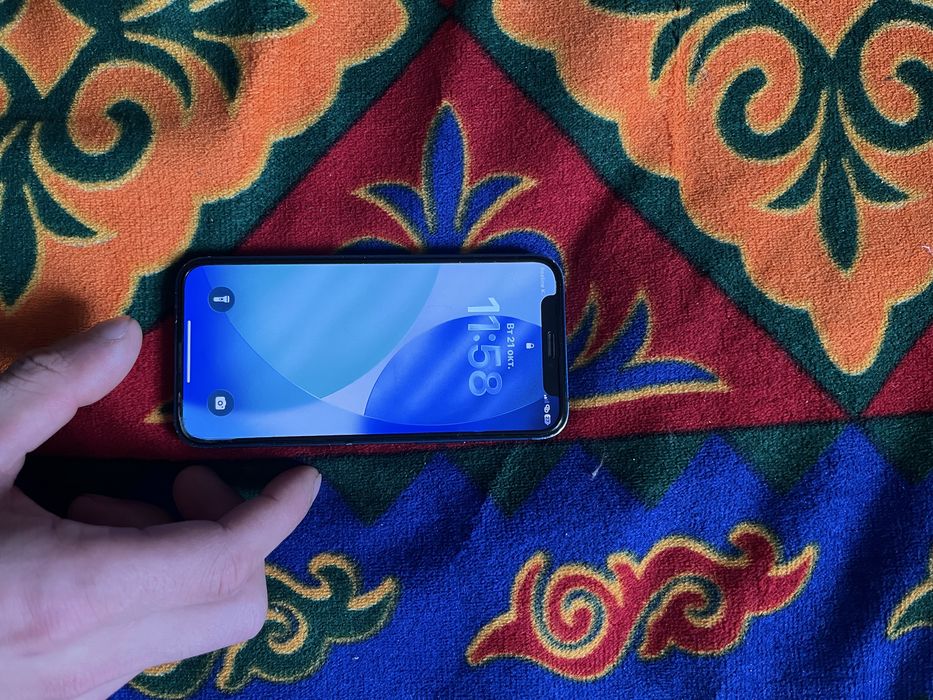 Айфон 12 мини синего цвета