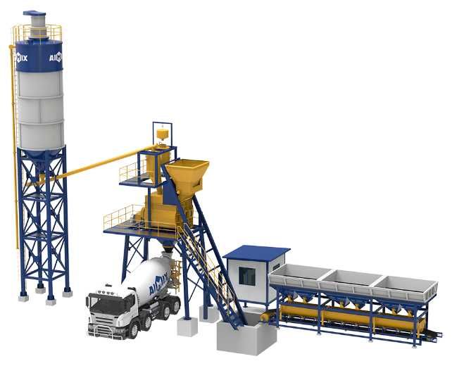 Бетонный завод AJ25(25м3/ч) есть в наличии