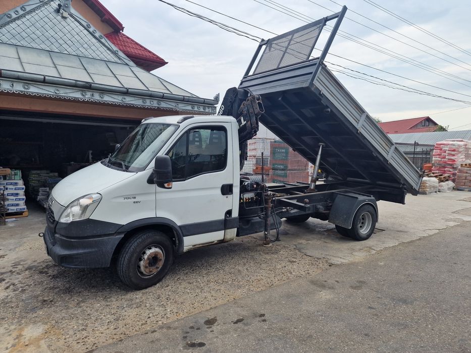 Iveco daily 70c15 eev DETARAT Basculabil cu Macara