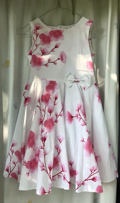 Детска официална рокля с късо трикотажно сако