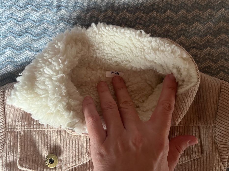 Бебешко яке с пухкава подплата 3-6 месеца