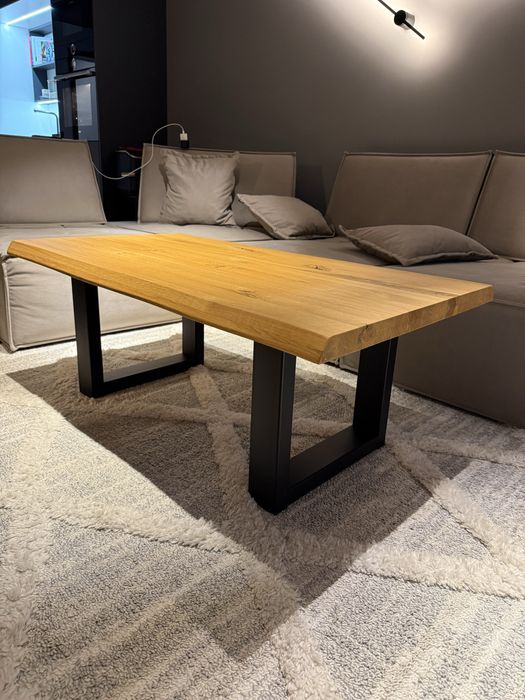 Холна маса масив дъб натур Айко 115/65/4см